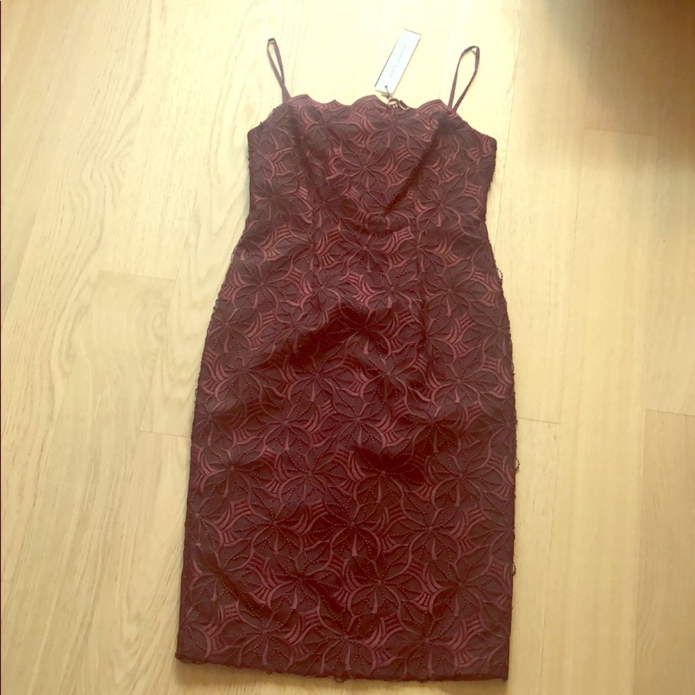 Burgundy Black Halo Dress size 4, New with Tags